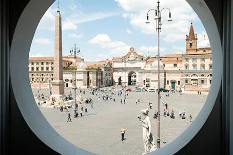 Piazza del Popolo in Roma