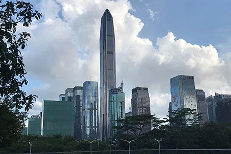 Ping An Finance Centre, Yi Tian Road in Shenzhen